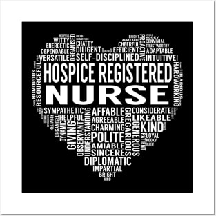 Hospice Registered Nurse Heart Posters and Art